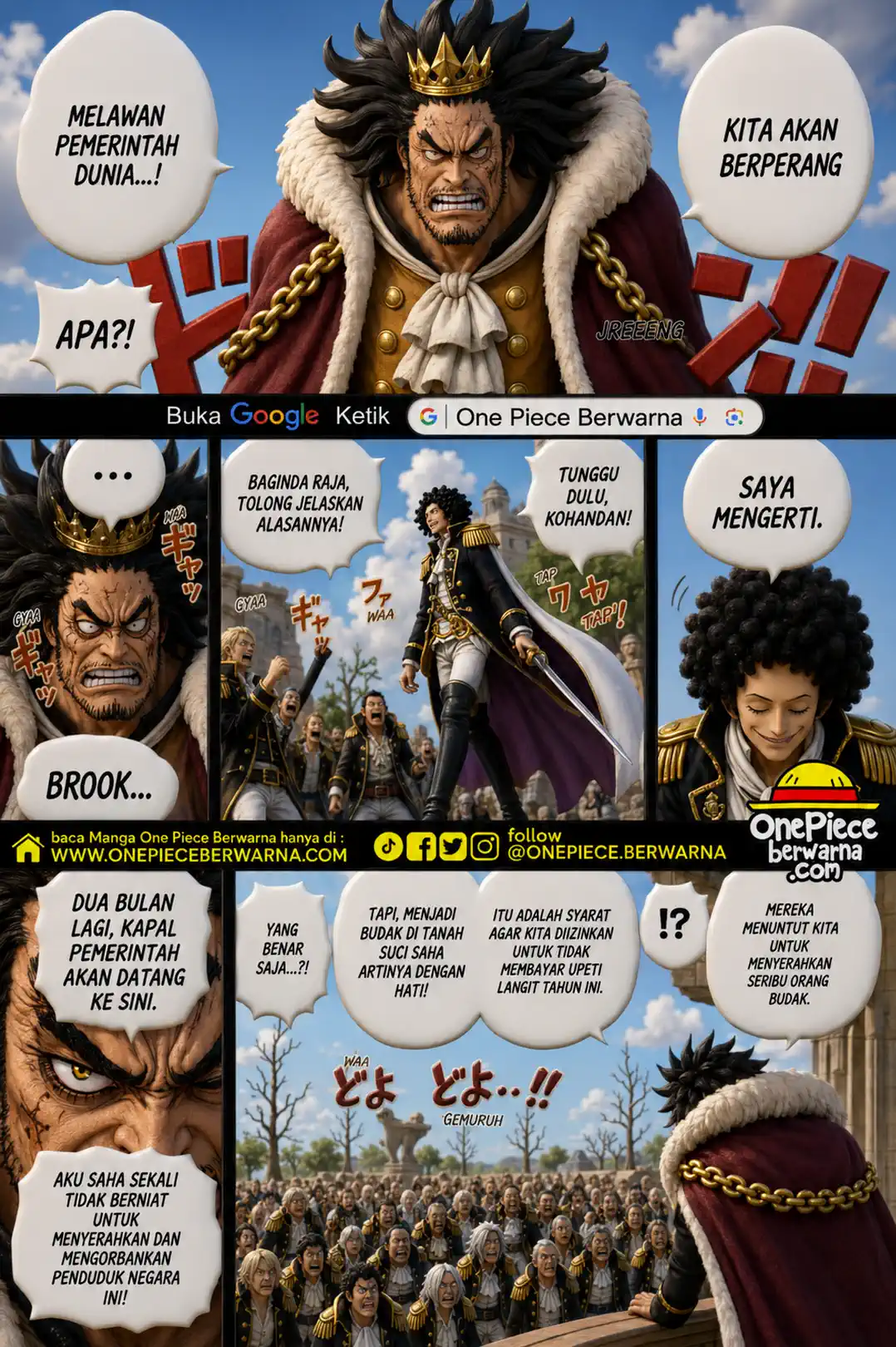 One Piece berwarna 1185 1186 1187 bahasa indonesia